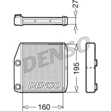 Denso | Wärmetauscher, Innenraumheizung | DRR09075