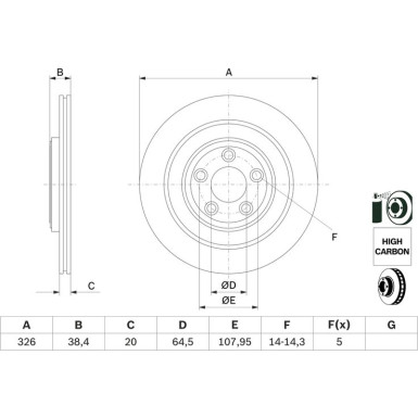 BOSCH | Bremsscheibe | 0 986 479 628