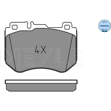 Meyle | Bremsbelagsatz, Scheibenbremse | 025 259 9719