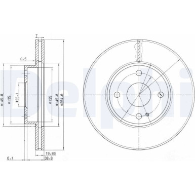 Delphi | Bremsscheibe | BG3393