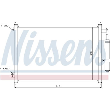 Nissens | Kondensator, Klimaanlage | 940121