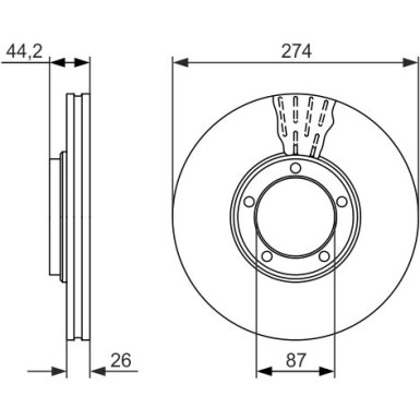 BOSCH | Bremsscheibe | 0 986 479 696