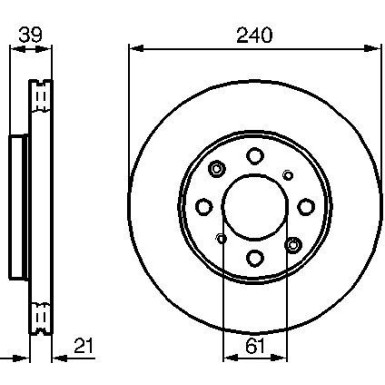 BOSCH | Bremsscheibe | 0 986 479 033