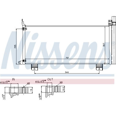 Nissens | Kondensator, Klimaanlage | 940344