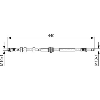 BOSCH | Bremsschlauch | 1 987 481 430
