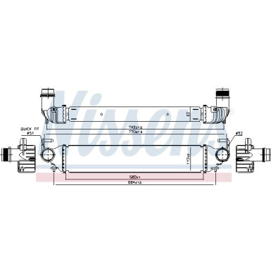 Nissens | Ladeluftkühler | 96166