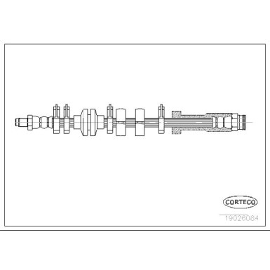 Corteco | Bremsschlauch | 19026084