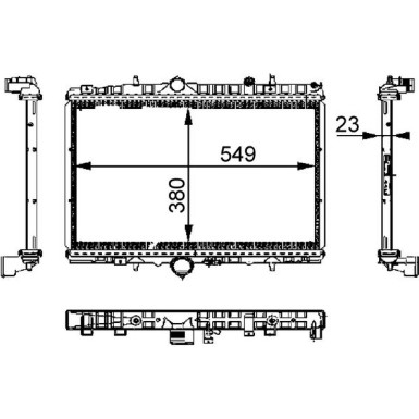 Mahle | Kühler, Motorkühlung | CR 392 000S