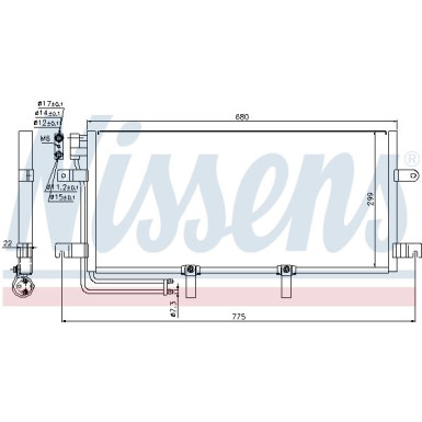 Nissens | Kondensator, Klimaanlage | 94834