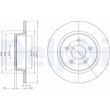 Delphi | Bremsscheibe | BG4533C