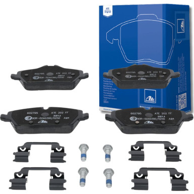 ATE 13.0460-2795.2 Bremsbeläge für Verschleißwarnanzeiger vorbereitet, exkl. Verschleißwarnkontakt