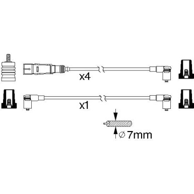 BOSCH | Zündleitungssatz | 0 986 356 343