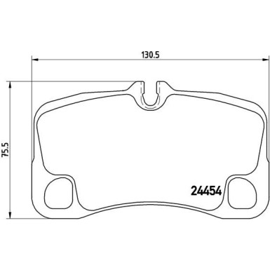 Brembo | Bremsbelagsatz, Scheibenbremse | P 65 022