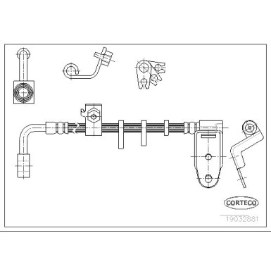 Corteco | Bremsschlauch | 19032881