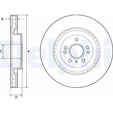 Delphi | Bremsscheibe | BG9175C