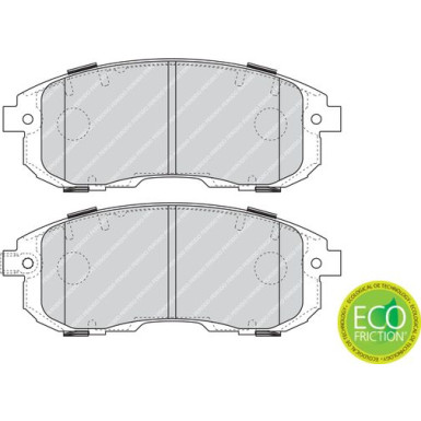 Ferodo | Bremsbelagsatz, Scheibenbremse | FDB4112