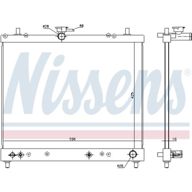 Nissens | Kühler, Motorkühlung | 617402