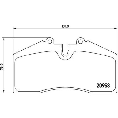 Brembo | Bremsbelagsatz, Scheibenbremse | P 65 005