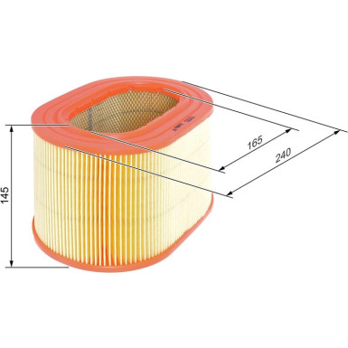 BOSCH F 026 400 557 Luftfilter