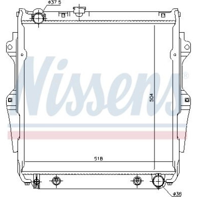 Nissens | Kühler, Motorkühlung | 646862