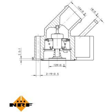 NRF | Thermostat, Kühlmittel | 725102