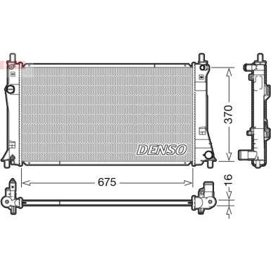 Denso | Kühler, Motorkühlung | DRM44035