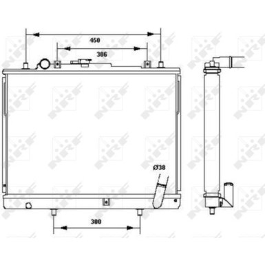 NRF | Kühler, Motorkühlung | 52233