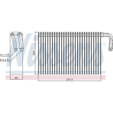 Nissens | Verdampfer, Klimaanlage | 92298