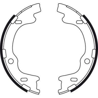 TRW | Bremsbackensatz, Feststellbremse | GS8757