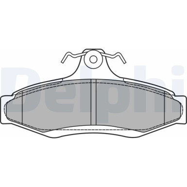 Delphi | Bremsbelagsatz, Scheibenbremse | LP1424