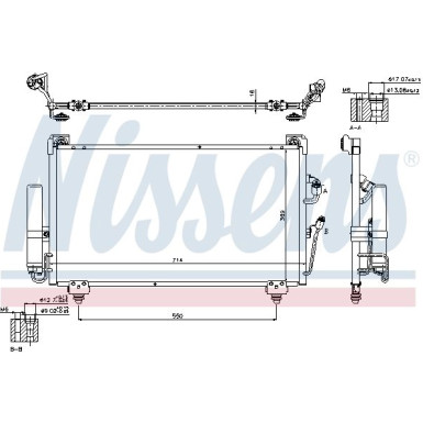 Nissens | Kondensator, Klimaanlage | 940165