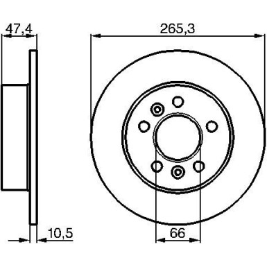 BOSCH | Bremsscheibe | 0 986 478 305