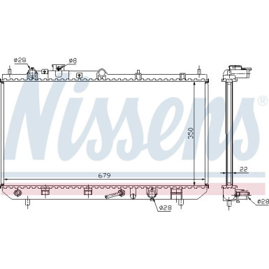 Nissens | Kühler, Motorkühlung | 625081