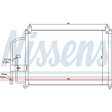 Nissens | Kondensator, Klimaanlage | 94412