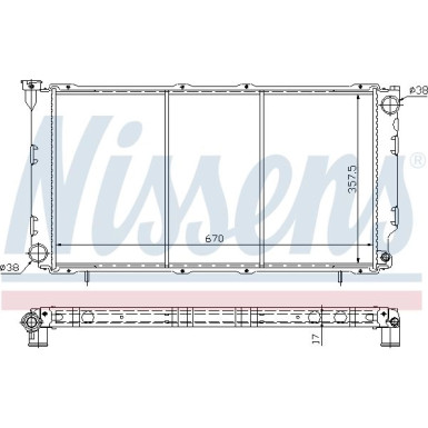 Nissens | Kühler, Motorkühlung | 64087 Nissens | Kühler, Motorkühlung | 64087