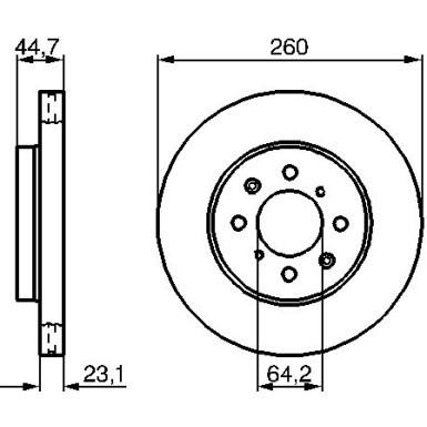 BOSCH | Bremsscheibe | 0 986 479 226