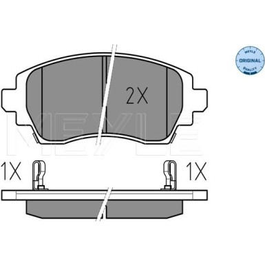 Meyle | Bremsbelagsatz, Scheibenbremse | 025 230 8818/W