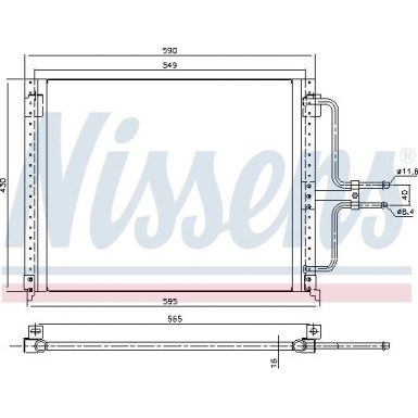 Nissens | Kondensator, Klimaanlage | 94201