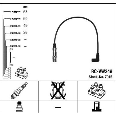 NGK | Zündleitungssatz | 7015