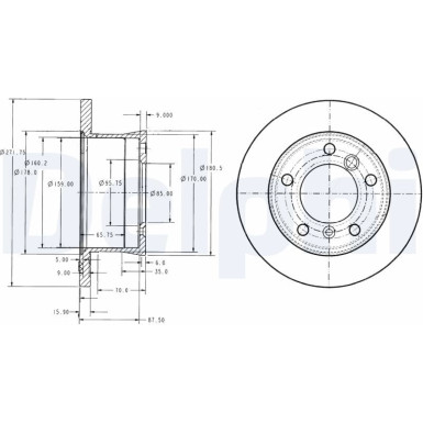 Delphi | Bremsscheibe | BG3237