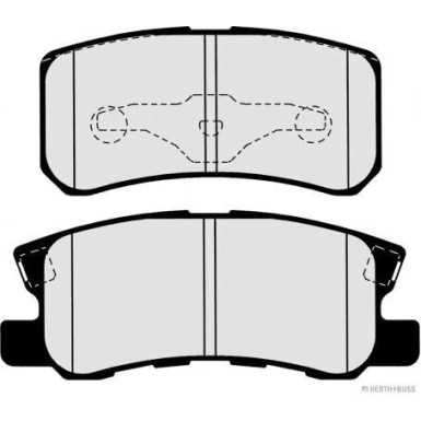 Herth+Buss Jakoparts | Bremsbelagsatz, Scheibenbremse | J3615010