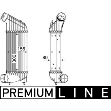 Mahle | Ladeluftkühler | CI 181 000P