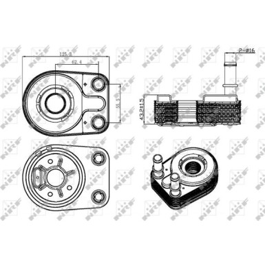 NRF | Ölkühler, Motoröl | 31323