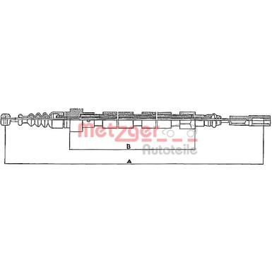 Metzger | Seilzug, Feststellbremse | 10.746