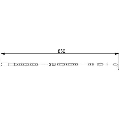 BOSCH | Warnkontakt, Bremsbelagverschleiß | 1 987 473 030