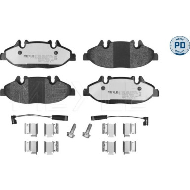 Meyle | Bremsbelagsatz, Scheibenbremse | 025 240 0720/PD