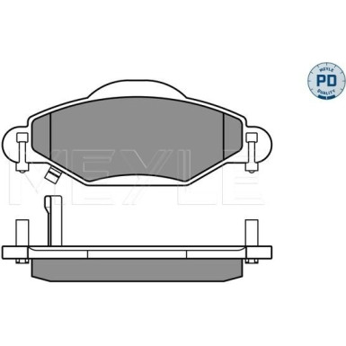 Meyle | Bremsbelagsatz, Scheibenbremse | 025 233 4017/PD