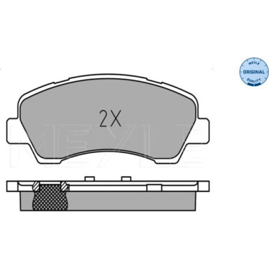 Meyle | Bremsbelagsatz, Scheibenbremse | 025 252 5118