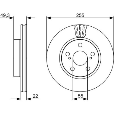 BOSCH | Bremsscheibe | 0 986 479 564