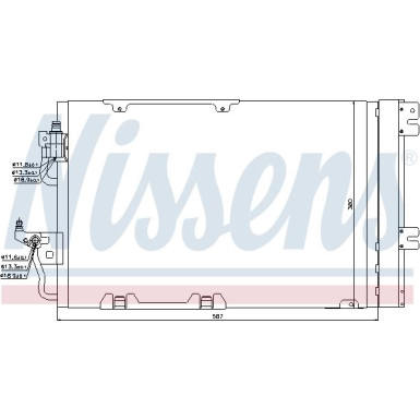 Nissens | Kondensator, Klimaanlage | 94807